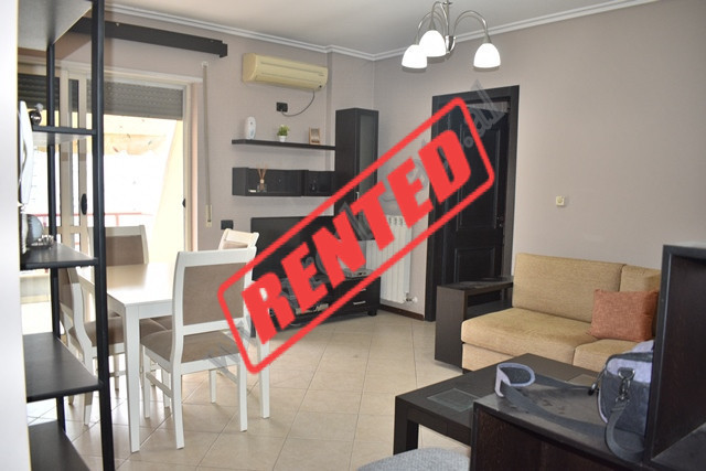 Two-bedroom apartment for rent in Milto Tutulani street in Tirana, Albania.
It is placed on the eig